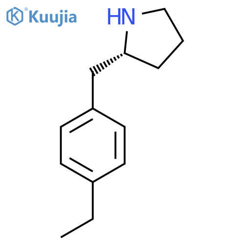 (2R)-2-(4-ethylphenyl)methylpyrrolidine structure