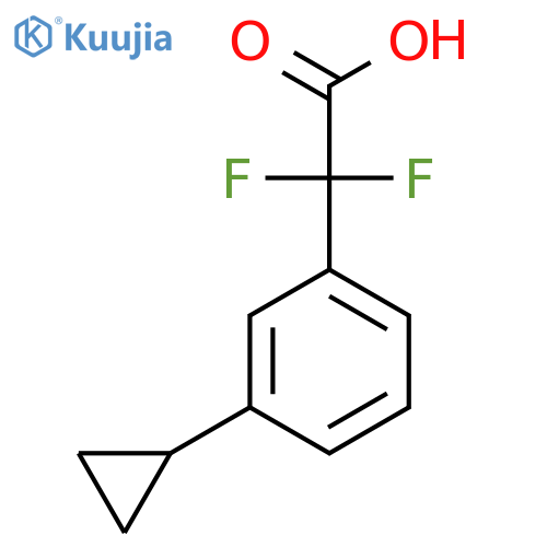 2-(3-Cyclopropylphenyl)-2,2-difluoroacetic acid structure
