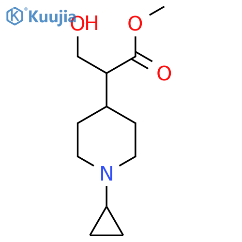 methyl 2-(1-cyclopropylpiperidin-4-yl)-3-hydroxypropanoate structure