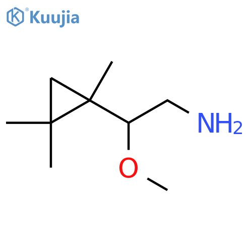 2-methoxy-2-(1,2,2-trimethylcyclopropyl)ethan-1-amine structure