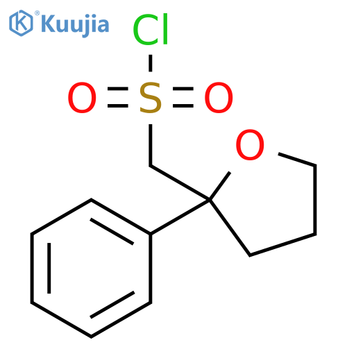 (2-phenyloxolan-2-yl)methanesulfonyl chloride structure
