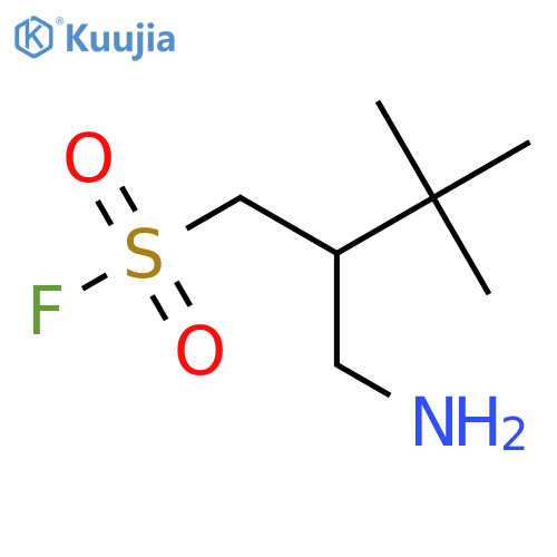 2-(aminomethyl)-3,3-dimethylbutane-1-sulfonyl fluoride structure