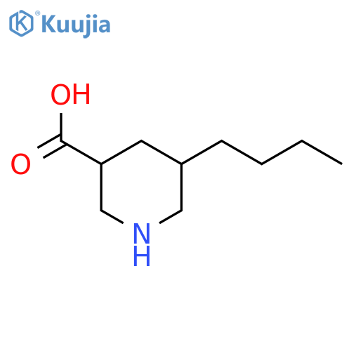 5-butylpiperidine-3-carboxylic acid structure