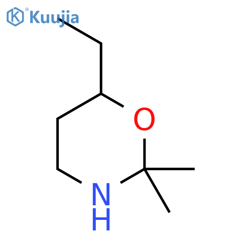 6-ethyl-2,2-dimethyl-1,3-oxazinane structure