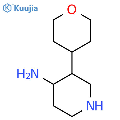 3-(oxan-4-yl)piperidin-4-amine structure