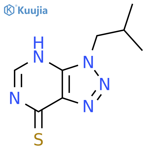 3-(2-methylpropyl)-3H-1,2,3triazolo4,5-dpyrimidine-7-thiol structure