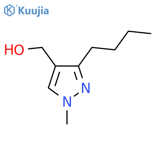 (3-butyl-1-methyl-1H-pyrazol-4-yl)methanol structure