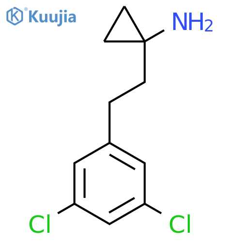 1-2-(3,5-dichlorophenyl)ethylcyclopropan-1-amine structure