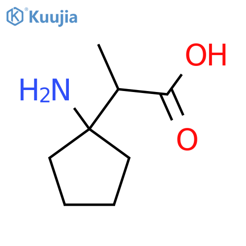 2-(1-aminocyclopentyl)propanoic acid structure