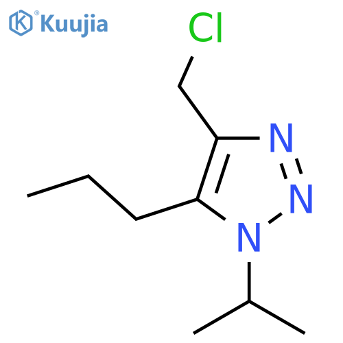 4-(chloromethyl)-1-(propan-2-yl)-5-propyl-1H-1,2,3-triazole structure