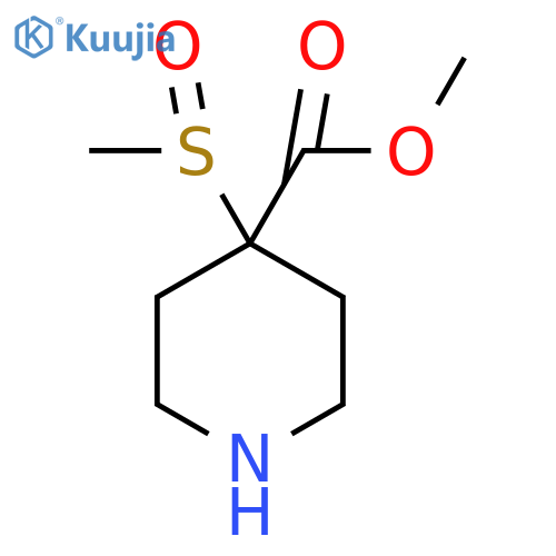 methyl 4-methanesulfinylpiperidine-4-carboxylate structure