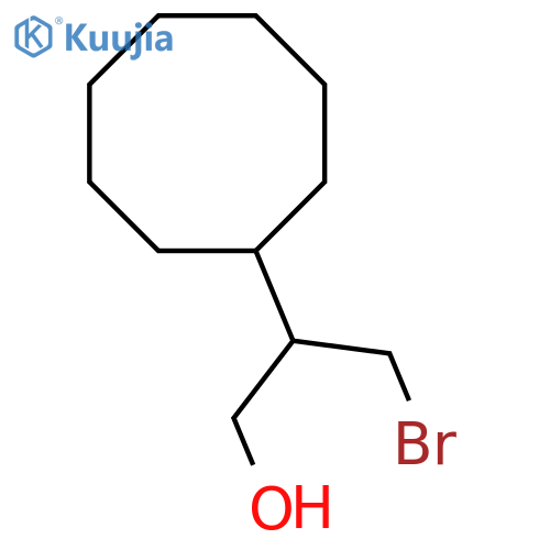 3-bromo-2-cyclooctylpropan-1-ol structure