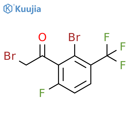 Ethanone, 2-bromo-1-[2-bromo-6-fluoro-3-(trifluoromethyl)phenyl]- structure