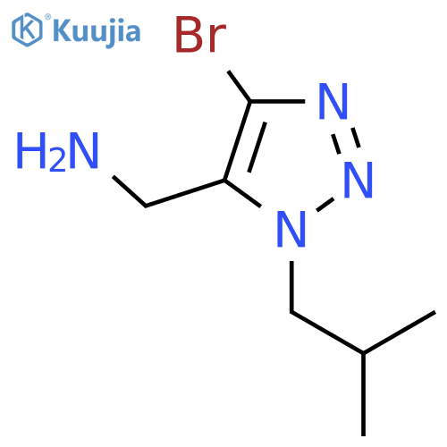 4-bromo-1-(2-methylpropyl)-1H-1,2,3-triazol-5-ylmethanamine structure