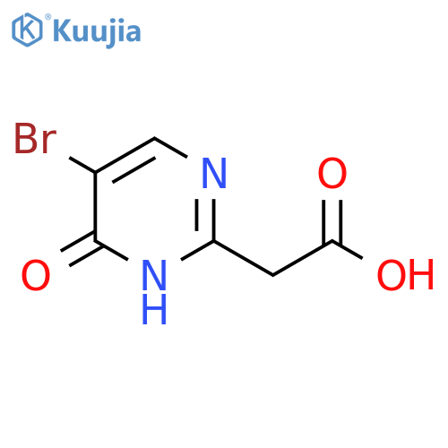 2-(5-bromo-4-hydroxypyrimidin-2-yl)acetic acid structure