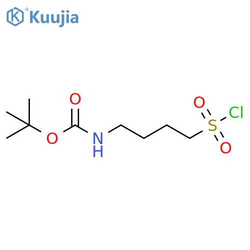 tert-butyl N-4-(chlorosulfonyl)butylcarbamate structure
