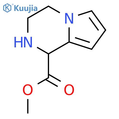methyl 1H,2H,3H,4H-pyrrolo1,2-apyrazine-1-carboxylate structure