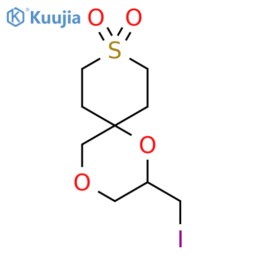 2-(iodomethyl)-1,4-dioxa-9lambda6-thiaspiro5.5undecane-9,9-dione structure