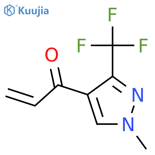 1-[1-methyl-3-(trifluoromethyl)-1H-pyrazol-4-yl]prop-2-en-1-one structure