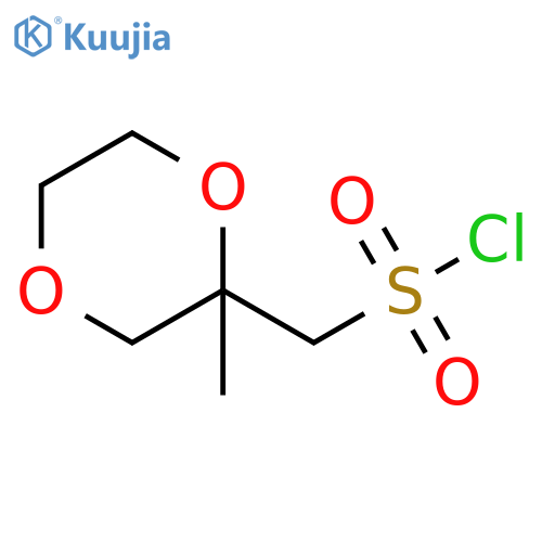 (2-methyl-1,4-dioxan-2-yl)methanesulfonyl chloride structure