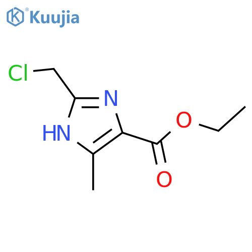 ethyl 2-(chloromethyl)-4-methyl-1H-imidazole-5-carboxylate structure
