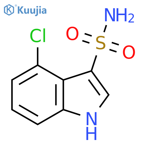 4-chloro-1H-indole-3-sulfonamide structure