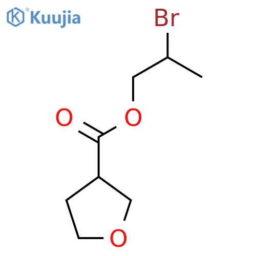 2-bromopropyl oxolane-3-carboxylate structure