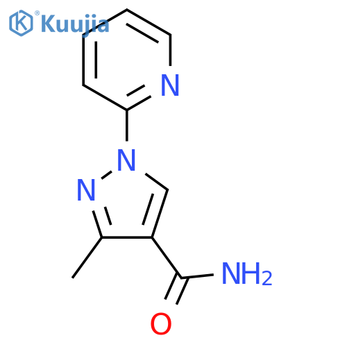 3-methyl-1-(pyridin-2-yl)-1H-pyrazole-4-carboxamide structure