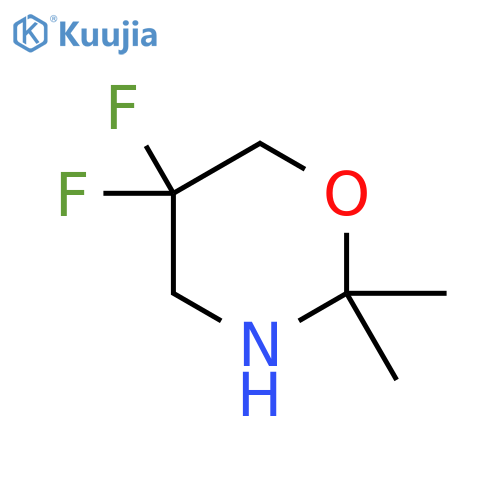 5,5-difluoro-2,2-dimethyl-1,3-oxazinane structure