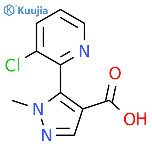 5-(3-Chloropyridin-2-yl)-1-methyl-1H-pyrazole-4-carboxylic acid structure