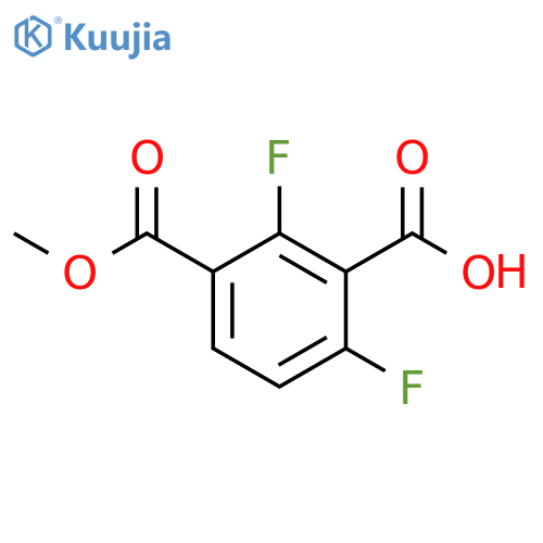 1,3-Benzenedicarboxylic acid, 2,4-difluoro-, 1-methyl ester structure
