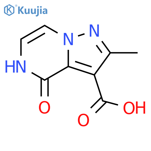 2-methyl-4-oxo-4H,5H-pyrazolo1,5-apyrazine-3-carboxylic acid structure