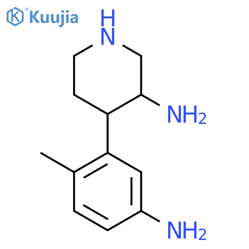 4-(5-amino-2-methylphenyl)piperidin-3-amine structure