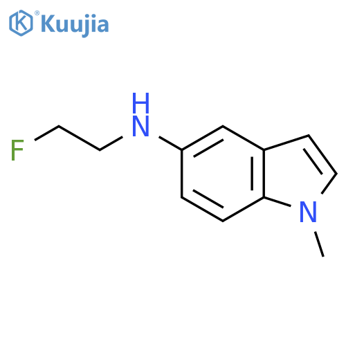 N-(2-fluoroethyl)-1-methyl-1H-indol-5-amine structure