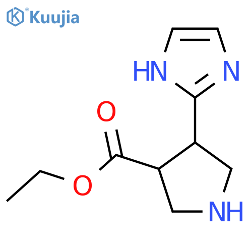 ethyl 4-(1H-imidazol-2-yl)pyrrolidine-3-carboxylate structure