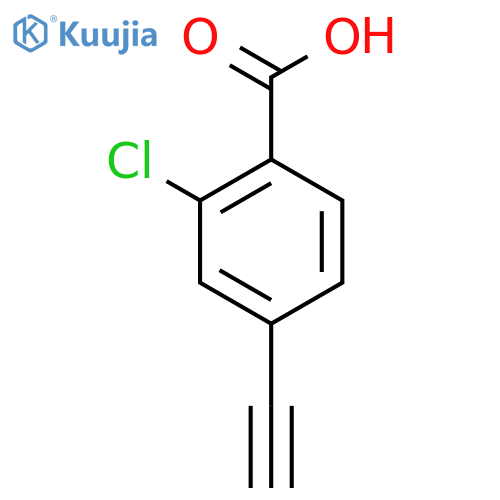 2-Chloro-4-ethynylbenzoic acid structure