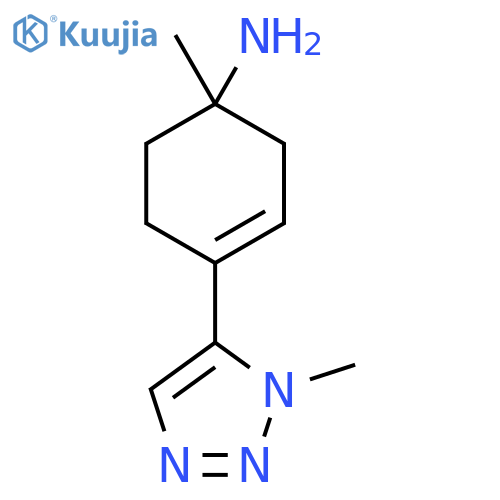 1-methyl-4-(1-methyl-1H-1,2,3-triazol-5-yl)cyclohex-3-en-1-amine structure