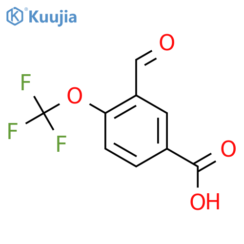 3-Formyl-4-(trifluoromethoxy)benzoic acid structure