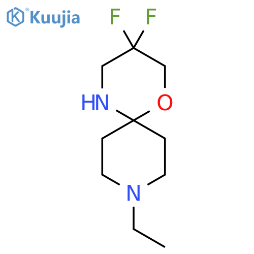 9-ethyl-3,3-difluoro-1-oxa-5,9-diazaspiro5.5undecane structure