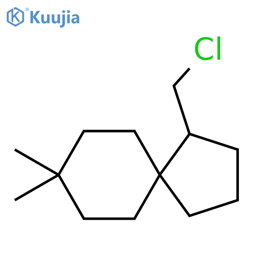 1-(chloromethyl)-8,8-dimethylspiro4.5decane structure