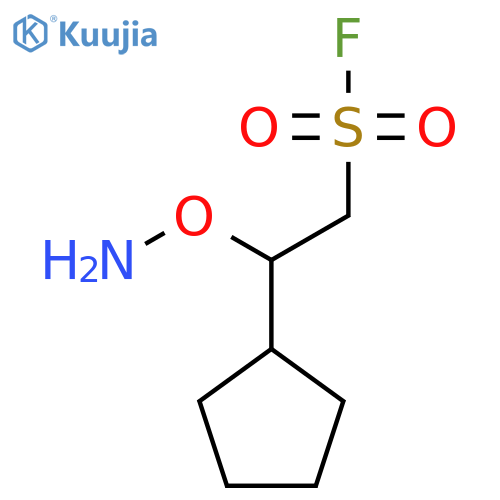 2-(Aminooxy)-2-cyclopentylethane-1-sulfonyl fluoride structure