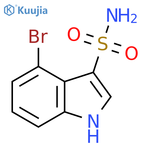 4-bromo-1H-indole-3-sulfonamide structure