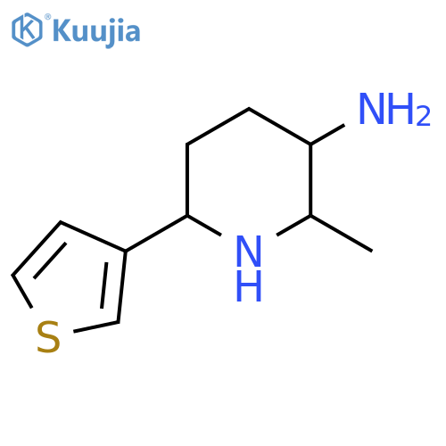 2-methyl-6-(thiophen-3-yl)piperidin-3-amine structure