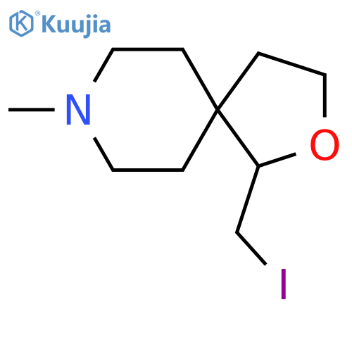 1-(iodomethyl)-8-methyl-2-oxa-8-azaspiro4.5decane structure