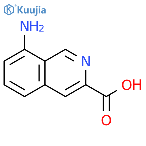 8-aminoisoquinoline-3-carboxylic acid structure
