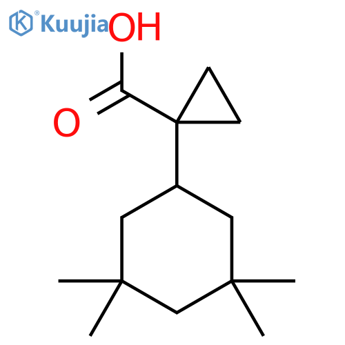 1-(3,3,5,5-tetramethylcyclohexyl)cyclopropane-1-carboxylic acid structure