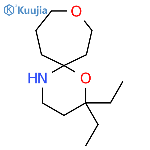 2,2-diethyl-1,9-dioxa-5-azaspiro5.6dodecane structure