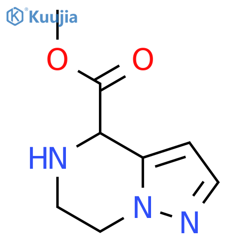 methyl 4H,5H,6H,7H-pyrazolo1,5-apyrazine-4-carboxylate structure