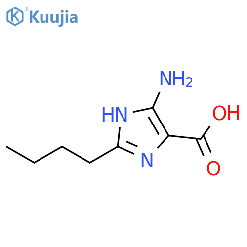 4-amino-2-butyl-1H-imidazole-5-carboxylic acid structure
