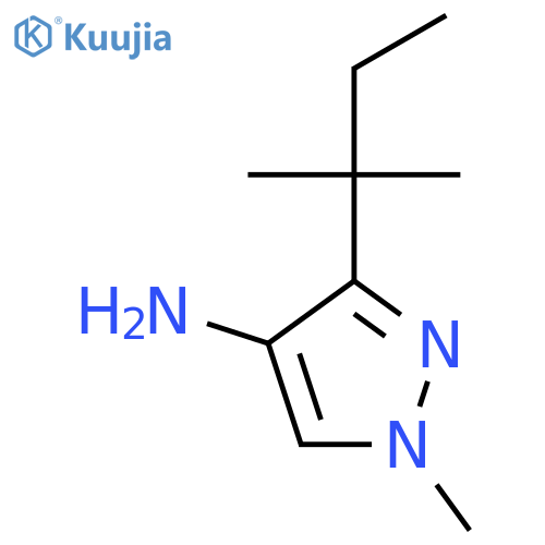1-methyl-3-(2-methylbutan-2-yl)-1H-pyrazol-4-amine structure